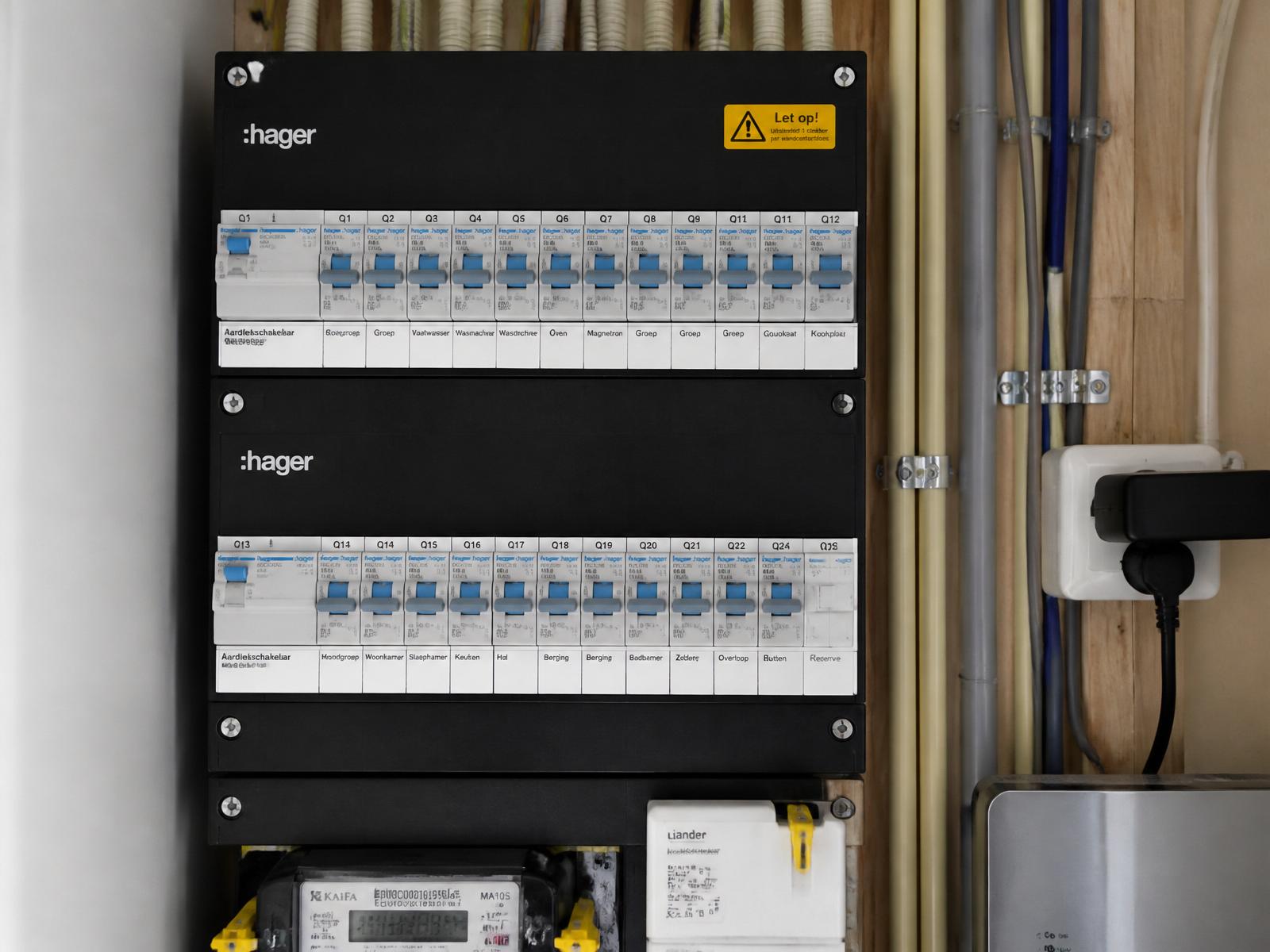Nette Nederlandse elektra installatie
